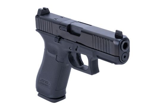 Optic ready direct mount MOS5 Glock 45 9mm pistol.